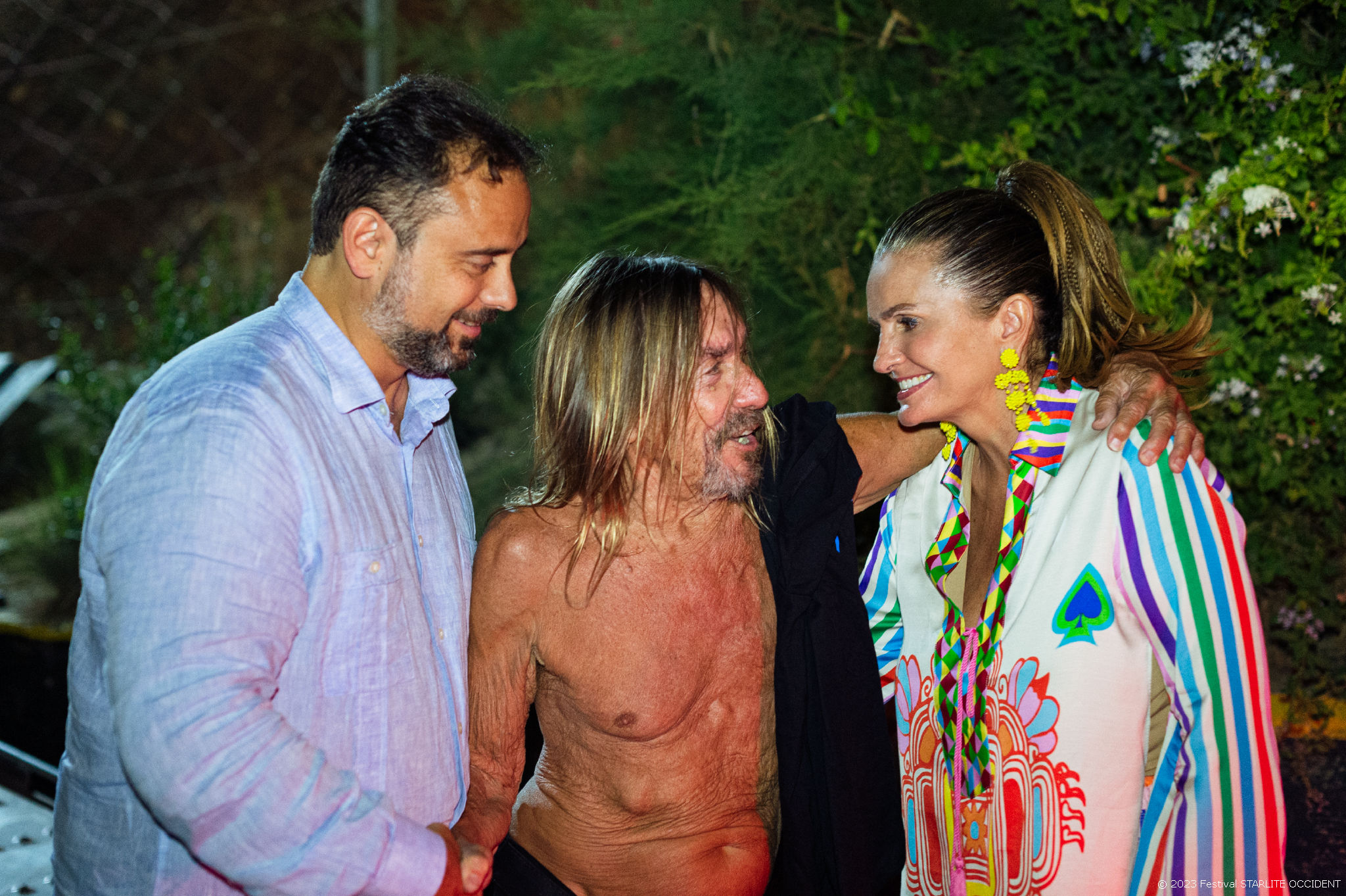 IGNACIO MALUQUER, IGGY POP & SANDRA GARCIA-SANJUAN EN STARLITE OCCIDENT 02.08.23 (2)